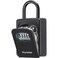 Puroma Key Lock Box Large with Code Lockbox Outdoor Wall Mount 1 Black