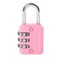 RESET-071 Mini Combination Lock, 3-Digit Resettable, Pink, 1 Pack