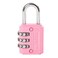 RESET-071 Mini Combination Lock, 3-Digit Resettable, Pink, 1 Pack