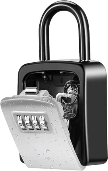 AMIR Key Lock Box, Wall Mounted, 4 Digit Resettable Combination