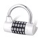 SISAV 5 Digit Combination Lock,Gym Padlock,Replaceable Combination Lock,Suitable for School Lockers,Tool Boxes,Fences,Silver(1 Pack)