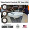 Kitchen Safe Time Lock Safe - Phone Safe Box with Timer, Timed Lock Box for Snacks &amp; Valuables - KSafe Time Locking Container for Improved Self-Control (Mini, White Lid + 3.0 &euro; White Base)