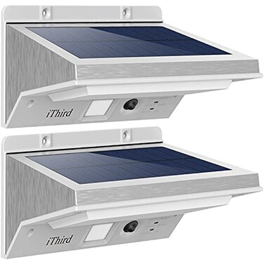 iThird Solar Lights Outdoor Motion Sensor, LED Security Light Waterproof