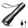 Lepro LED Rechargeable Flashlight, LP3000 High Lumens, Zoomable, Bright Flashlight, Waterproof, 5 Lighting Modes, Small Handheld Flashlight for Camping, Emergencies, USB Cable Included