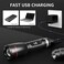Lepro LED Rechargeable Flashlight, LP3000 High Lumens, Zoomable, Bright Flashlight, Waterproof, 5 Lighting Modes, Small Handheld Flashlight for Camping, Emergencies, USB Cable Included