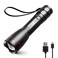 Lepro LED Rechargeable Flashlight, LP3000 High Lumens, Zoomable, Bright Flashlight, Waterproof, 5 Lighting Modes, Small Handheld Flashlight for Camping, Emergencies, USB Cable Included
