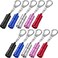 Mudder 10 Pcs Mini LED Flashlight Keychain Bulk with Hook, Battery Included