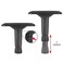 Replacement Adjustable Arms Armrest Pair Upright Bracket with Pads Fits Most Gaming Chairs (4D)