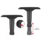 Replacement Adjustable Arms Armrest Pair Upright Bracket with Pads Fits Most Gaming Chairs (4D)