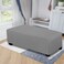Easy-Going Stretch XX-Large Rectangle Ottoman Cover Light Grey