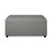 PureFit Stretch Rectangle Ottoman Cover Footstool Cover, Light Gray