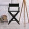 24" Director's Chair Black Frame-Black Canvas