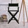 24" Director's Chair Black Frame-Black Canvas