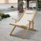 Sling Chair Natural Frame-Natural/Wheat Canvas