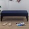 SearchI Dining Bench Cover, Stretch Washable Long Bench Seat Covers, Rectangle Dining Table Bench Slipover for Dining Room, Living Room, Kitchen(Midnight Blue)
