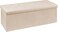 PINPLUS Folding Storage Ottoman Bench, Beige Velvet Tufted