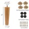Solid Wood Replacement Furniture Sofa Couch Legs 8 inch Heavy Duty Set of 4