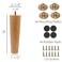 Solid Wood Replacement Furniture Sofa Couch Legs 8 inch Heavy Duty Set of 4