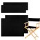 Boao 2 Sets Directors Chair Canvas Replacement, Black