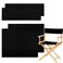 Boao 2 Sets Directors Chair Canvas Replacement, Black