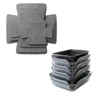 Evelots Felt Pot and Pan Protectors, Stacking Dividers, 12-Pack