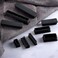 suiwotin 3/4 x 1 1/2 Inch Rectangle Black Plastic Plug End Cap, 4PCS