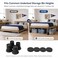 BTSD-home Bed Risers 6 Inch, 4 Pack