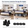 BTSD-home Bed Risers 6 Inch, 4 Pack