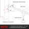 2 PCS Bed Frame Brackets Adapter for Headboard,Bed Frame Adapter Brackets