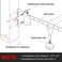 2 PCS Bed Frame Brackets Adapter for Headboard,Bed Frame Adapter Brackets