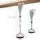POROHOM 2 Pack Adjustable Height Center Support Leg for Bed Frame