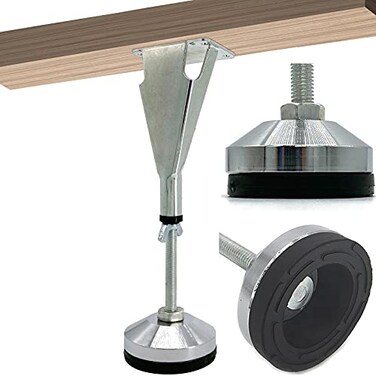 POROHOM 2 Pack Adjustable Height Center Support Leg for Bed Frame