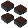 Antrader 1.2 Inch Self-Adhesive Bed Risers with Felt Pad,Carbon Steel,4Pcs