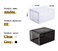 Attelite Shoe Storage Boxes Stackable Clear Shoe Organizer,6 Pack Black