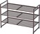 Simple Houseware 3-Tier Stackable Metal Panel Shoe Rack, Bronze