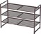 Simple Houseware 3-Tier Stackable Metal Panel Shoe Rack, Bronze