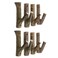 Tsnamay 8Pcs Real Wood Tree Branch Wall Hook with Bark Trunk 2cm-3cm