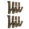 Tsnamay 8Pcs Real Wood Tree Branch Wall Hook with Bark Trunk 2cm-3cm