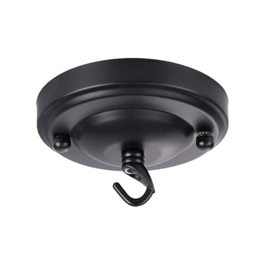 haultop 4.1Inch Light Canopy Kit, Iron Ceiling Canopy Kit for Light, Black