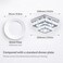 9.8" Square Crystal Chandelier, LED Flush Mount Ceiling Light, Cool White