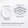 9.8" Square Crystal Chandelier, LED Flush Mount Ceiling Light, Cool White