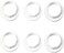 FASTROHY 6pcs White Lampshade Collar Ring Replacement Lamp E14 Home Gadget