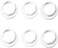 FASTROHY 6pcs White Lampshade Collar Ring Replacement Lamp E14 Home Gadget