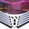 Muzata 10Pack 6.6FT/1M Black Spotless LED Channel with Milky Diffuser U108