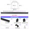 Muzata 10Pack 6.6FT/1M Black Spotless LED Channel with Milky Diffuser U108