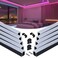 Muzata 10Pack 6.6FT/1M Black Spotless LED Channel with Milky Diffuser U108