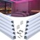 Muzata 10Pack 3.3FT/1M Silver Spotless LED Channel with Milky Diffuser U108