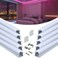 Muzata 10Pack 3.3FT/1M Silver Spotless LED Channel with Milky Diffuser U108