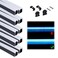 Muzata 10Pack 3.3FT/1M Black Spotless LED Channel with Milky Diffuser U108