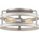 Progress Lighting Gulliver 14.37" 2-Light Flush Mount Light, Galvanized